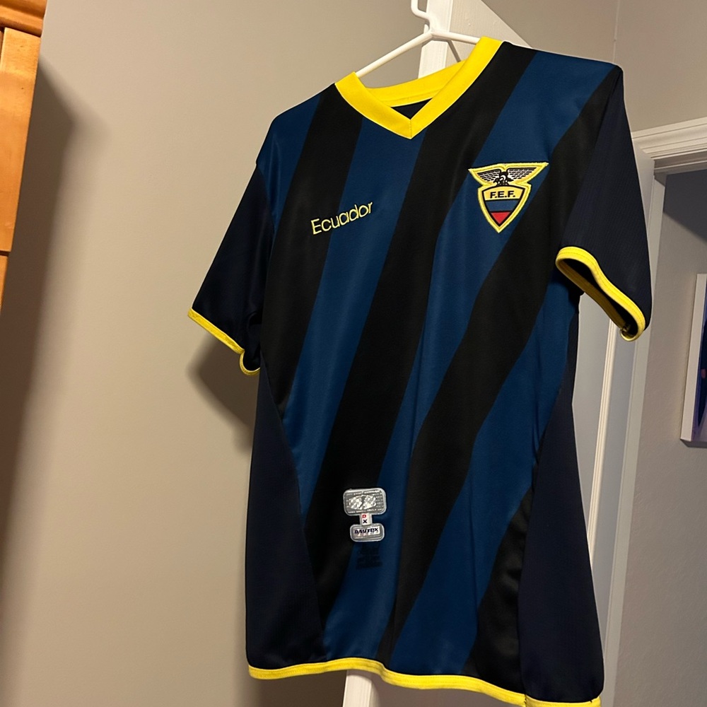 Ecuador Unisex Soccer Medium Polo Jersey
